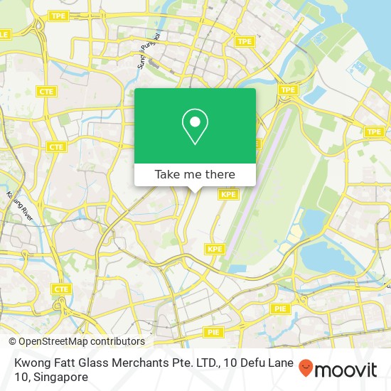 Kwong Fatt Glass Merchants Pte. LTD., 10 Defu Lane 10地图