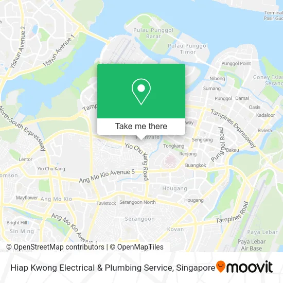 Hiap Kwong Electrical & Plumbing Service map