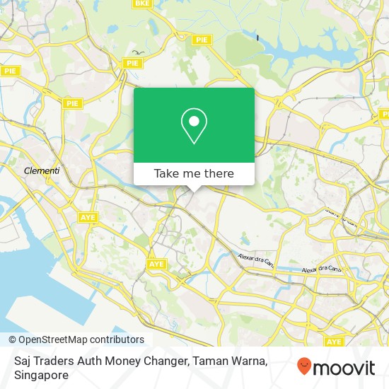 Saj Traders Auth Money Changer, Taman Warna map