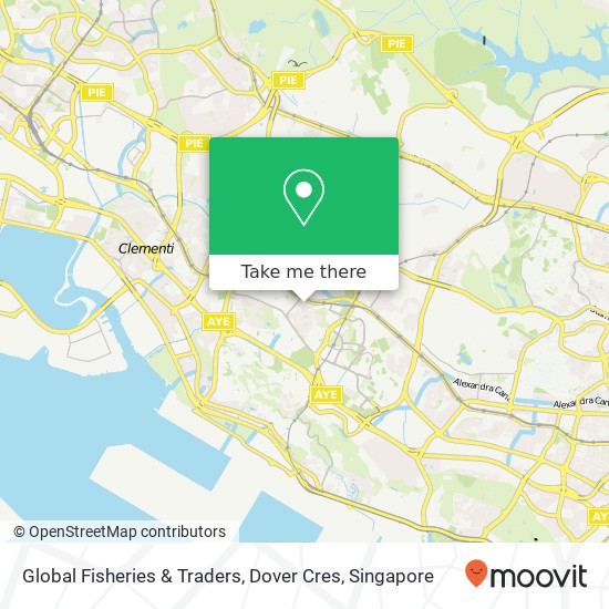 Global Fisheries & Traders, Dover Cres map