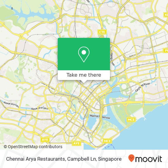 Chennai Arya Restaurants, Campbell Ln map