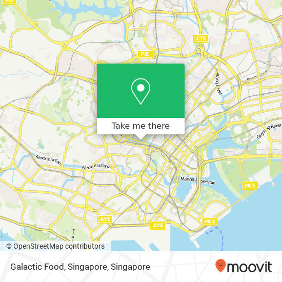 Galactic Food, Singapore map