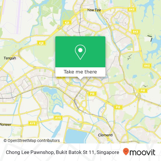 Chong Lee Pawnshop, Bukit Batok St 11 map