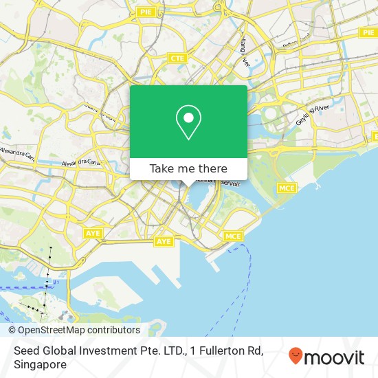 Seed Global Investment Pte. LTD., 1 Fullerton Rd map