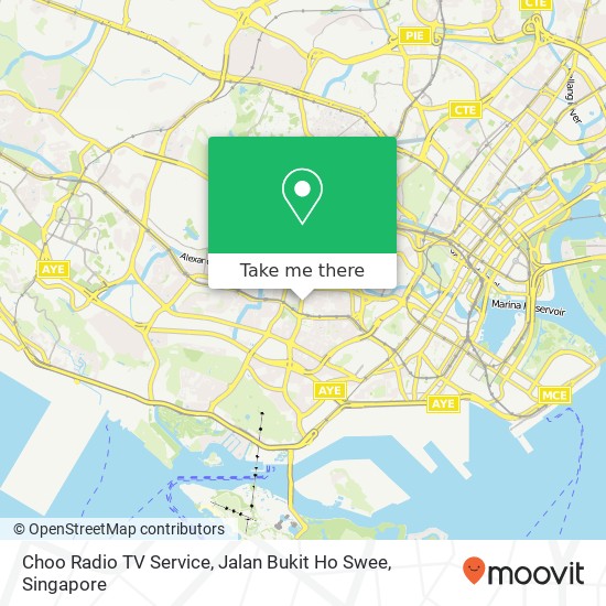 Choo Radio TV Service, Jalan Bukit Ho Swee地图