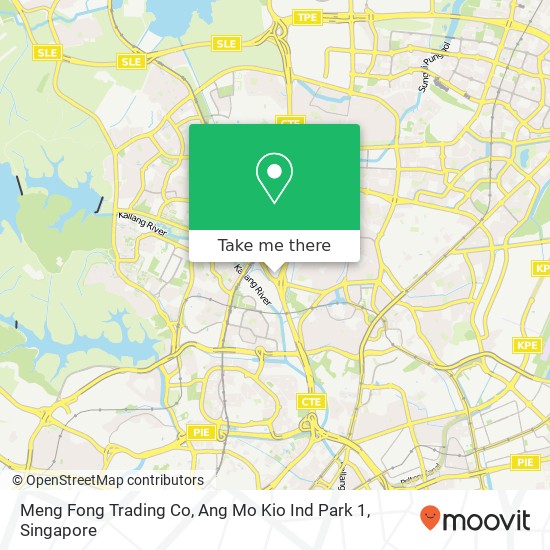 Meng Fong Trading Co, Ang Mo Kio Ind Park 1 map