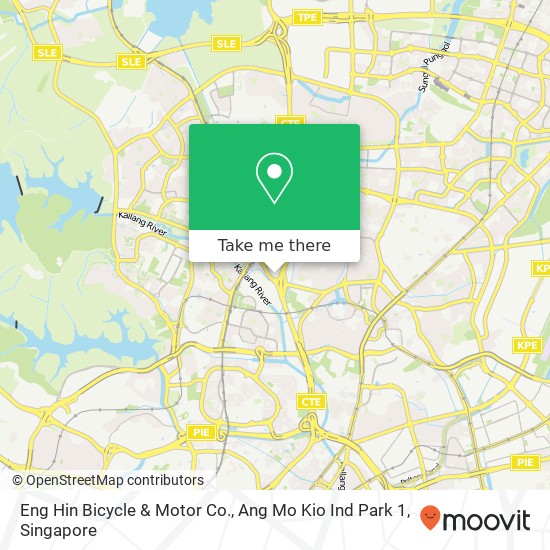 Eng Hin Bicycle & Motor Co., Ang Mo Kio Ind Park 1 map