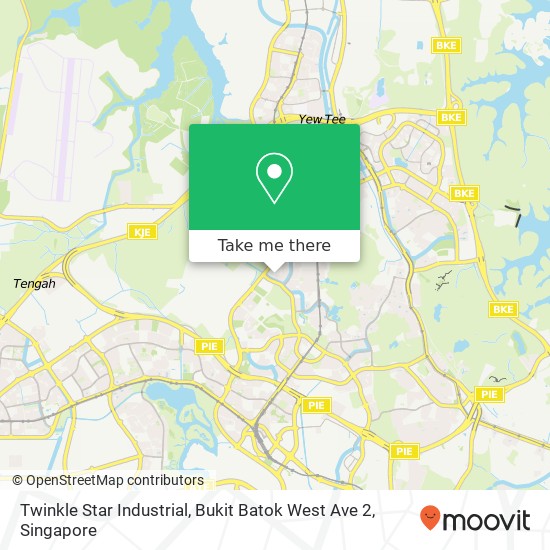 Twinkle Star Industrial, Bukit Batok West Ave 2 map