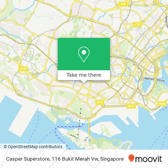 Casper Superstore, 116 Bukit Merah Vw map