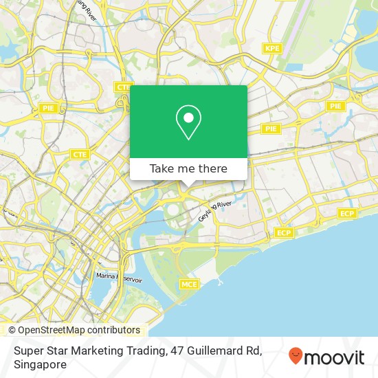 Super Star Marketing Trading, 47 Guillemard Rd map