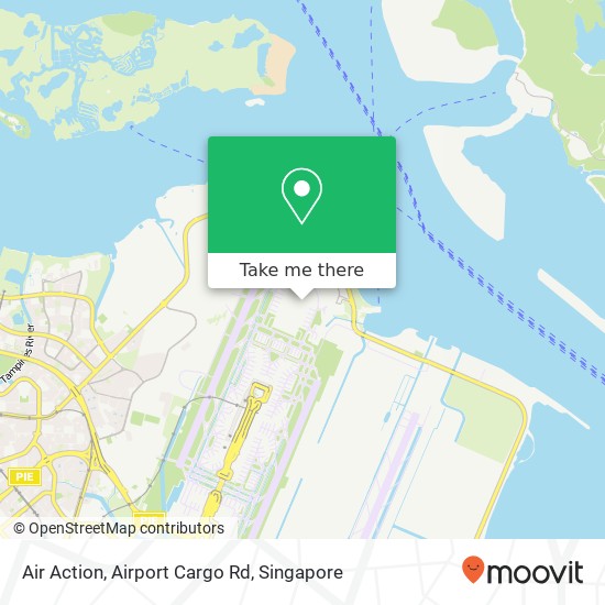 Air Action, Airport Cargo Rd map