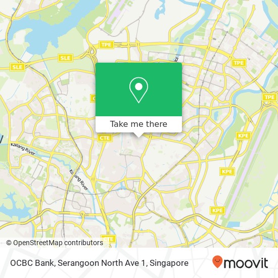 OCBC Bank, Serangoon North Ave 1地图