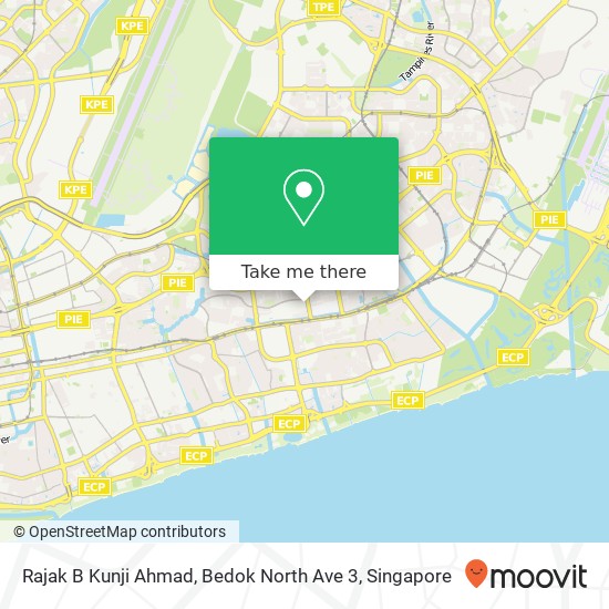 Rajak B Kunji Ahmad, Bedok North Ave 3地图