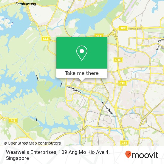 Wearwells Enterprises, 109 Ang Mo Kio Ave 4地图