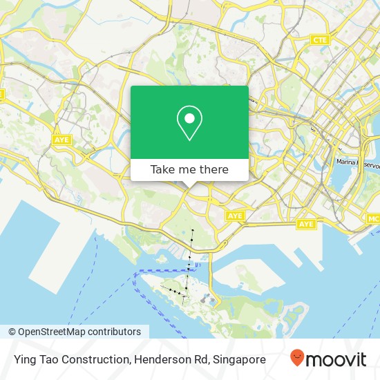 Ying Tao Construction, Henderson Rd map