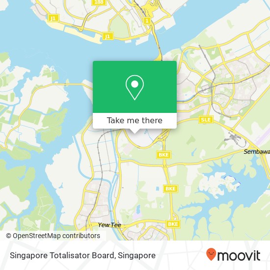 Singapore Totalisator Board map