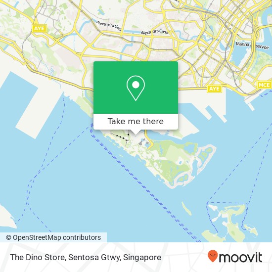 The Dino Store, Sentosa Gtwy map