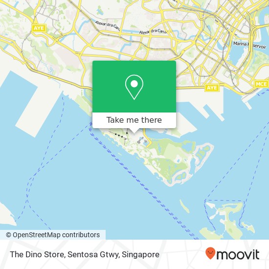 The Dino Store, Sentosa Gtwy地图