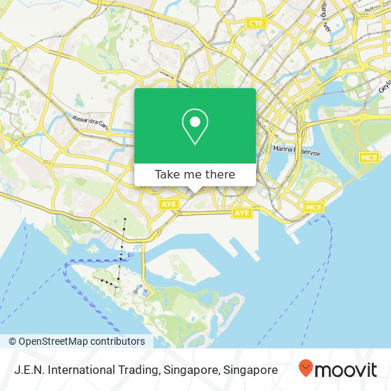 J.E.N. International Trading, Singapore map