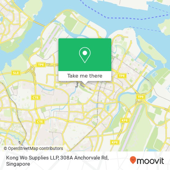 Kong Wo Supplies LLP, 308A Anchorvale Rd map