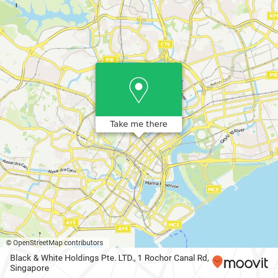 Black & White Holdings Pte. LTD., 1 Rochor Canal Rd map