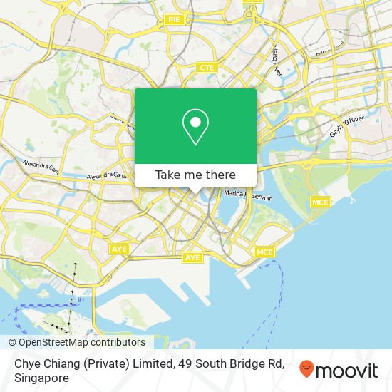 Chye Chiang (Private) Limited, 49 South Bridge Rd地图