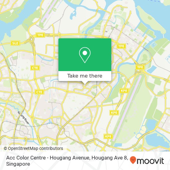Acc Color Centre - Hougang Avenue, Hougang Ave 8 map
