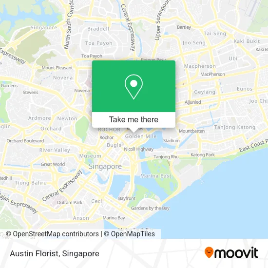 Austin Florist map