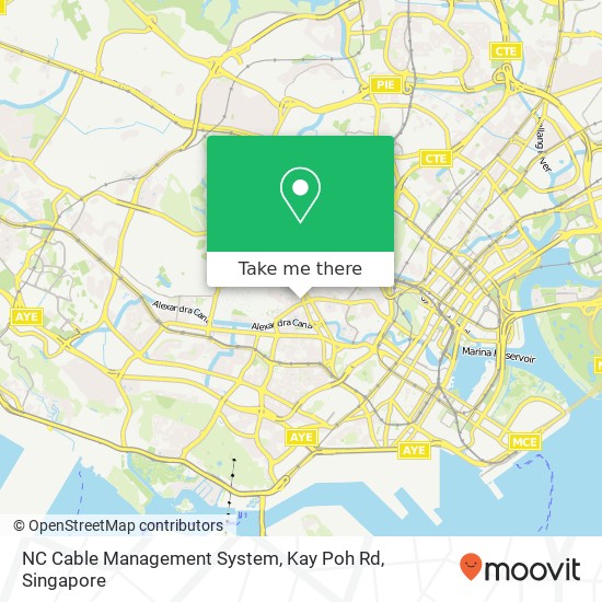 NC Cable Management System, Kay Poh Rd map