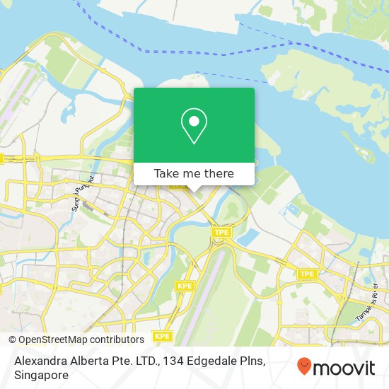 Alexandra Alberta Pte. LTD., 134 Edgedale Plns map