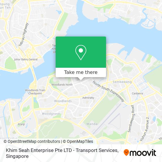 Khim Seah Enterprise Pte LTD - Transport Services map