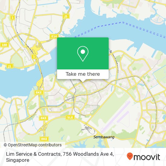 Lim Service & Contracts, 756 Woodlands Ave 4 map