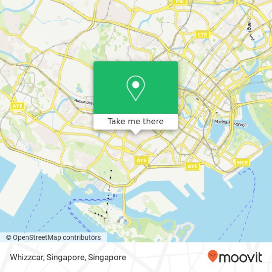 Whizzcar, Singapore map