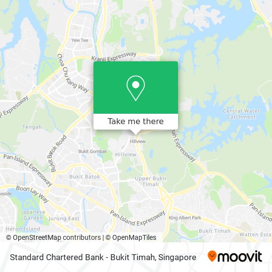 Standard Chartered Bank - Bukit Timah map