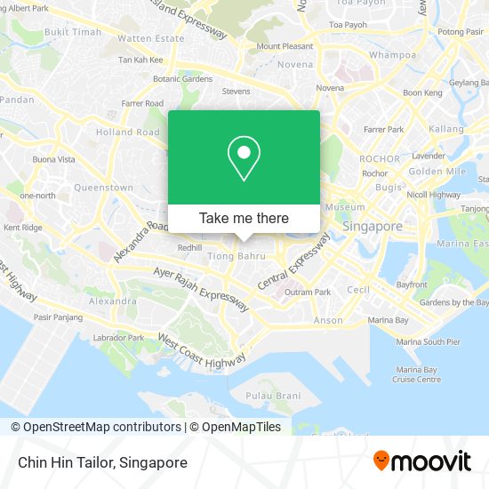 Chin Hin Tailor map