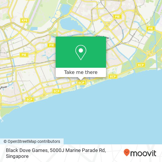 Black Dove Games, 5000J Marine Parade Rd map