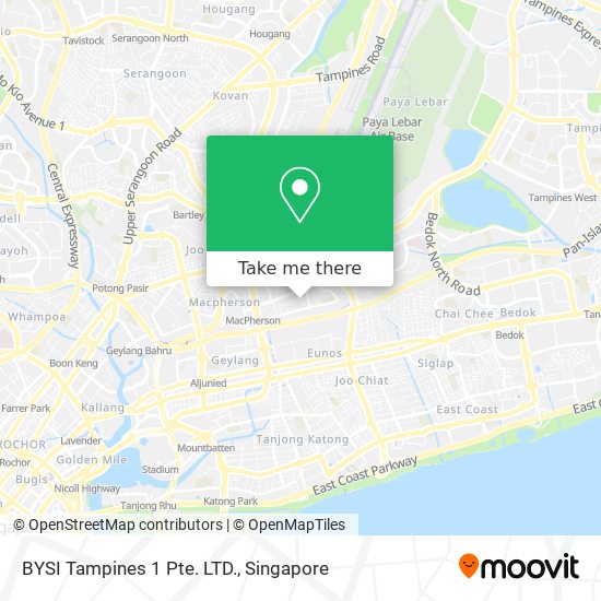 BYSI Tampines 1 Pte. LTD. map