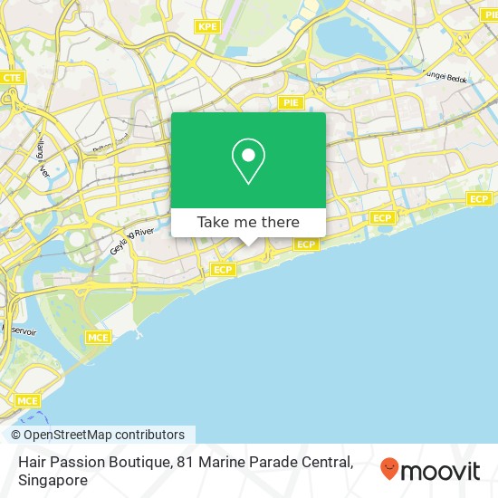 Hair Passion Boutique, 81 Marine Parade Central map