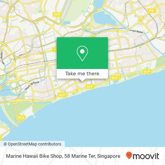 Marine Hawaii Bike Shop, 58 Marine Ter map