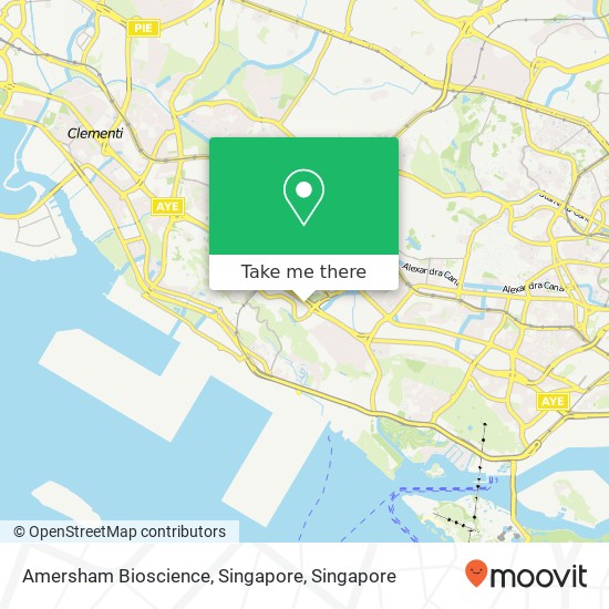 Amersham Bioscience, Singapore map