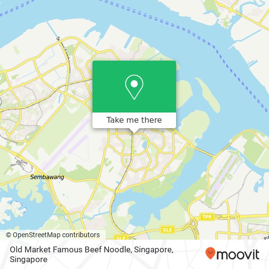Old Market Famous Beef Noodle, Singapore map