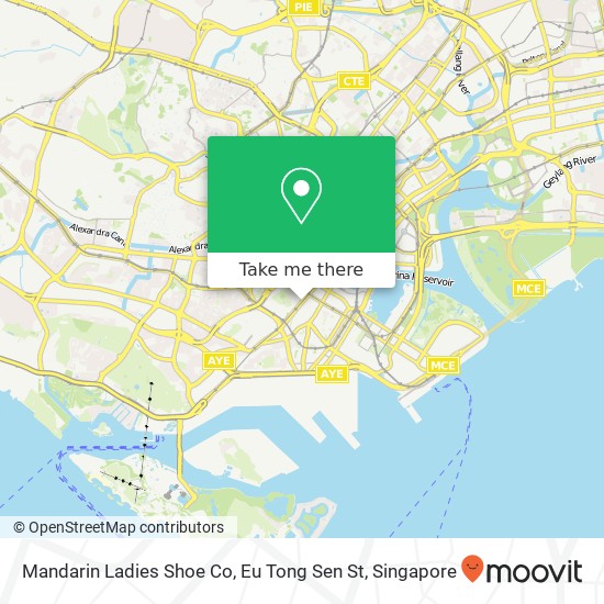 Mandarin Ladies Shoe Co, Eu Tong Sen St地图