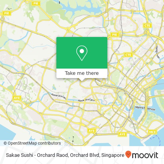 Sakae Sushi - Orchard Raod, Orchard Blvd map