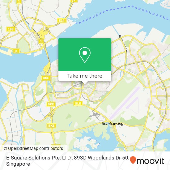 E-Square Solutions Pte. LTD., 893D Woodlands Dr 50地图