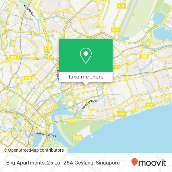 Eng Apartments, 25 Lor 25A Geylang map