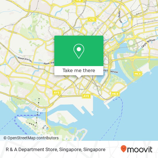 R & A Department Store, Singapore map