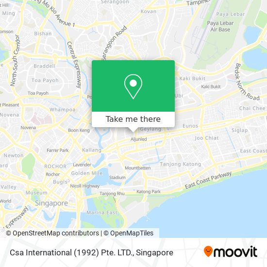 Csa International (1992) Pte. LTD. map