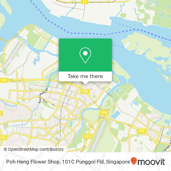 Poh Heng Flower Shop, 101C Punggol Fld地图