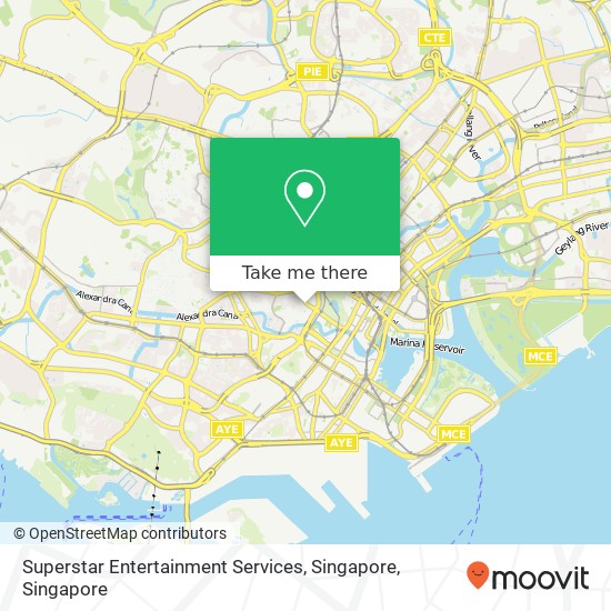 Superstar Entertainment Services, Singapore map