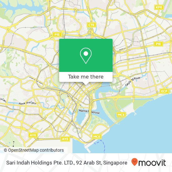 Sari Indah Holdings Pte. LTD., 92 Arab St地图